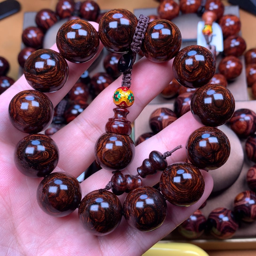 黄花梨/降香黄檀黄花梨手串1.8