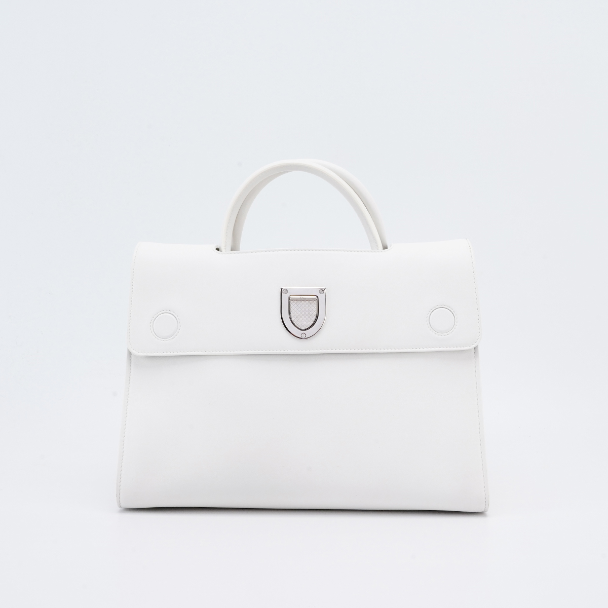 95新 DIOR/迪奥 【小清一口价】盾牌白色托特包/BGH402490001