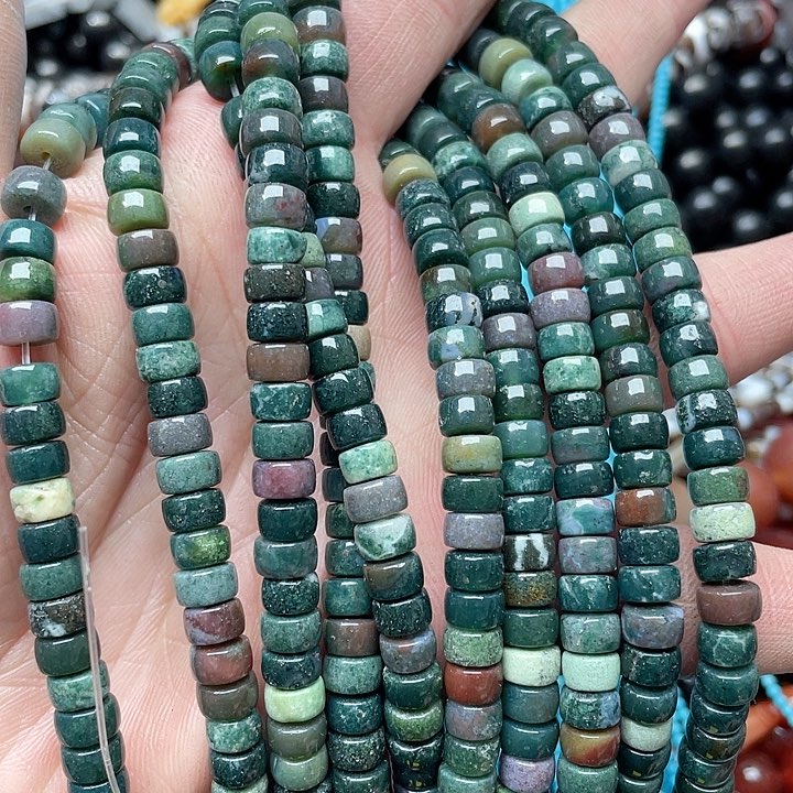 玛瑙/玉髓珠宝半成品未镶嵌一条7mm水草隔片