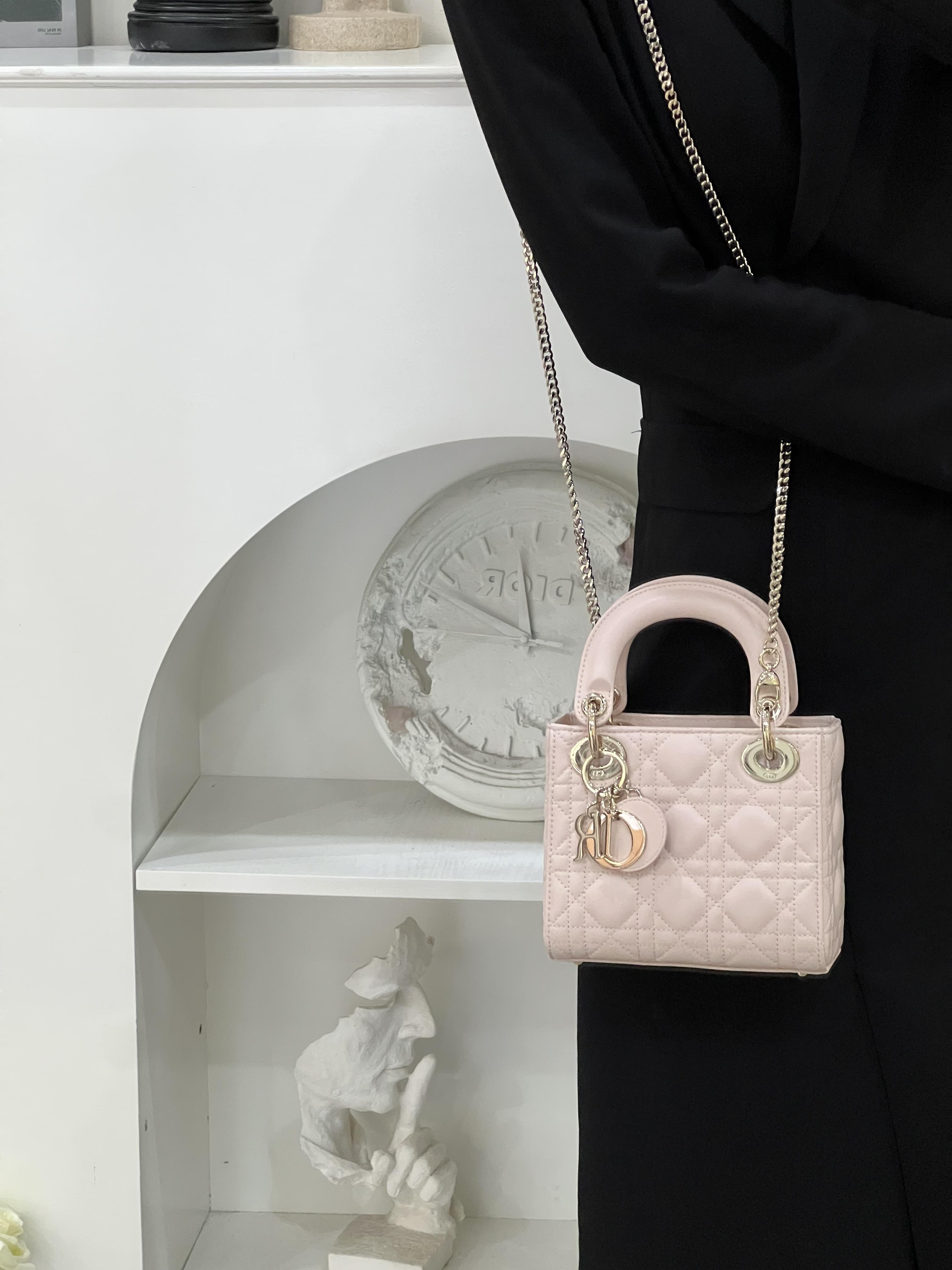 99新 DIOR/迪奥 Dior戴妃三格格樱花粉/公价无/甄选