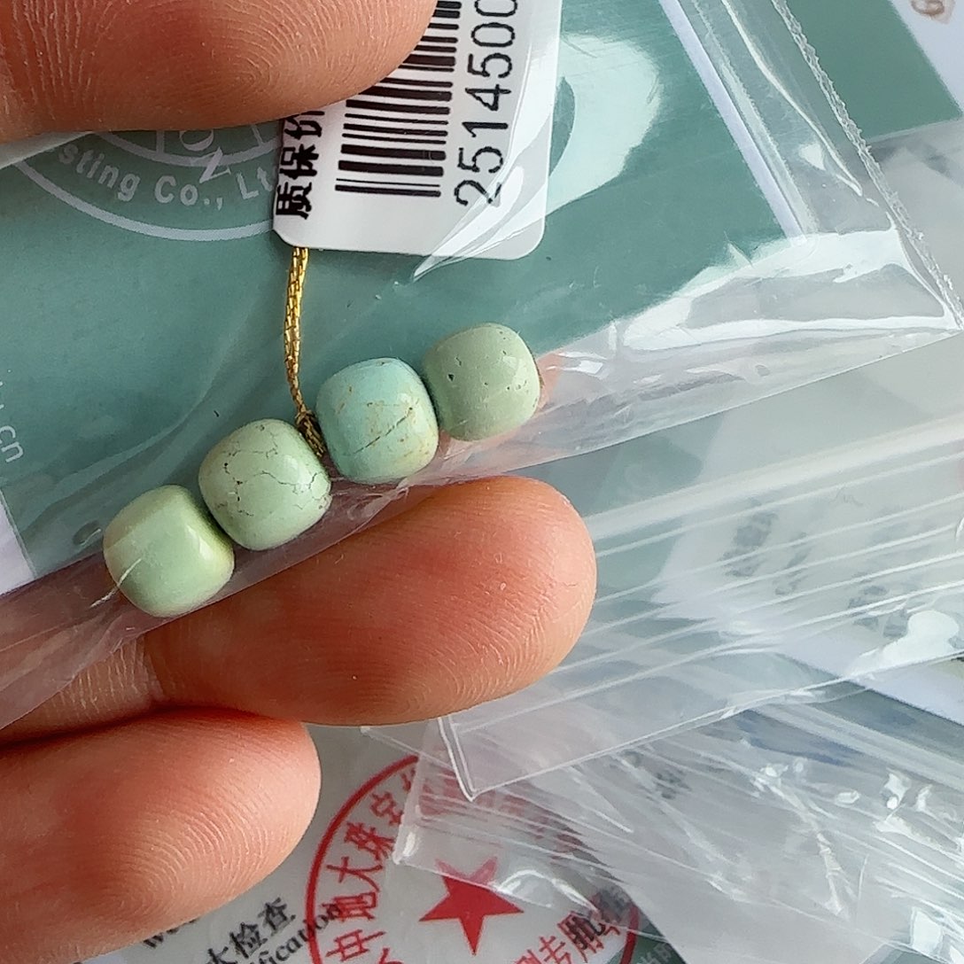 绿松石珠宝半成品未镶嵌