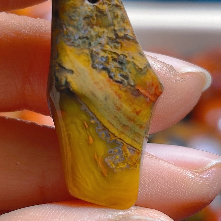 玛瑙/玉髓吊坠(不含链)未镶嵌