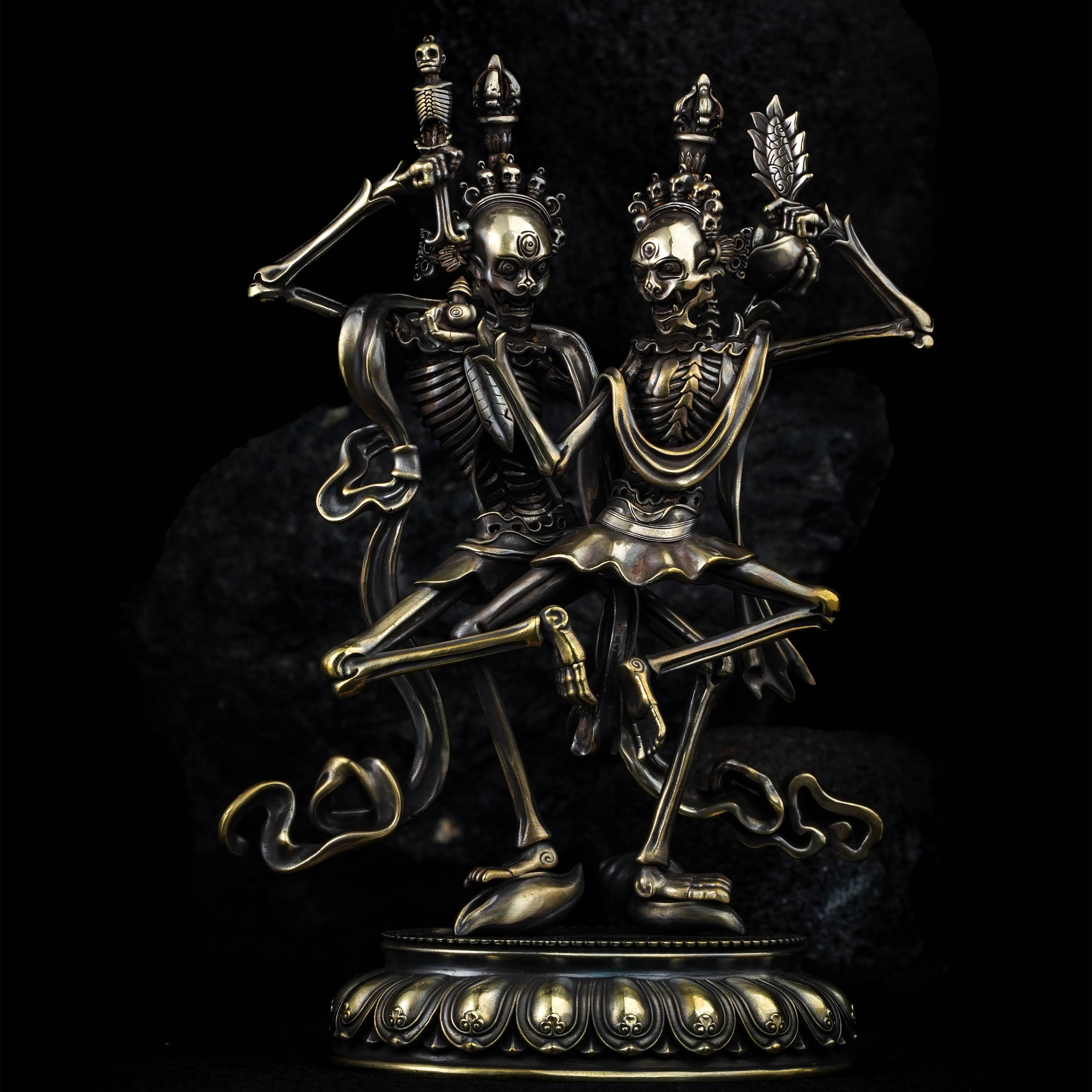 【启承严选】择物 双生尸陀林主造像黄铜版 ZW6