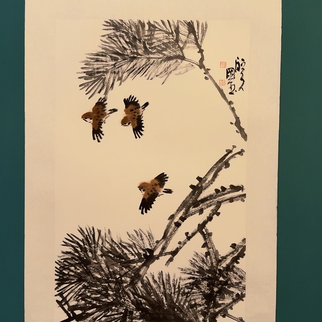 国画单老师作品画作