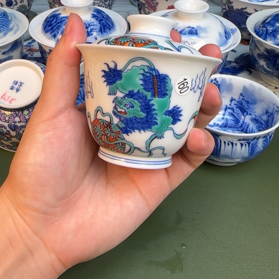 彦祖纯手工手绘茶具160