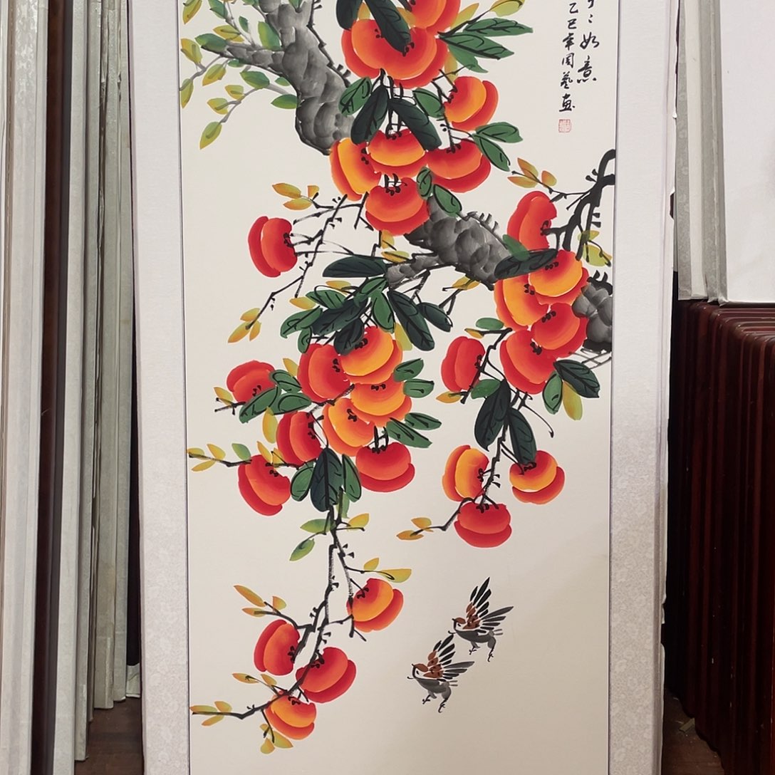 国画带框尺寸63*123厘米