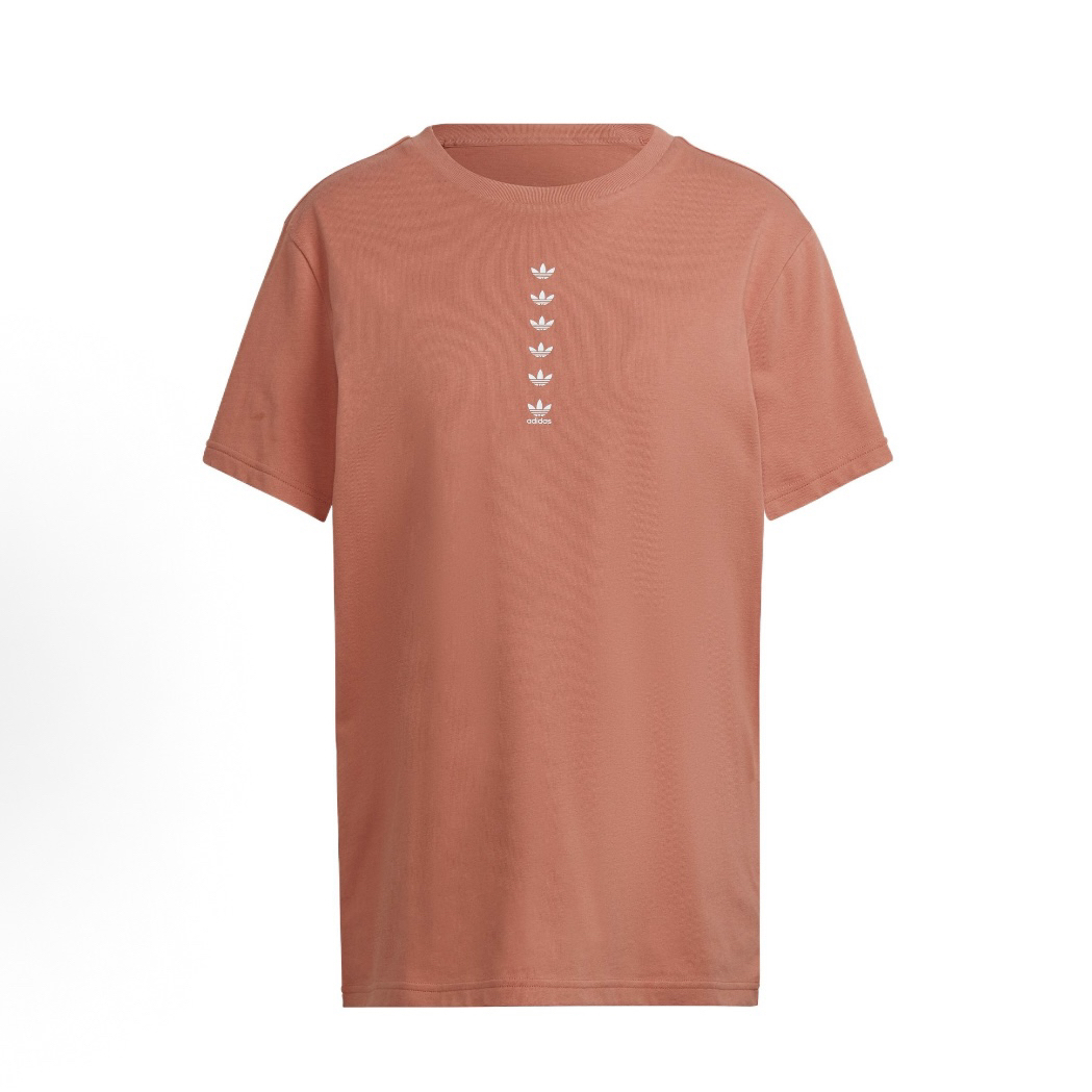 adidas originals  纯色Logo套头圆领多巴胺插肩袖T恤女款HG3992