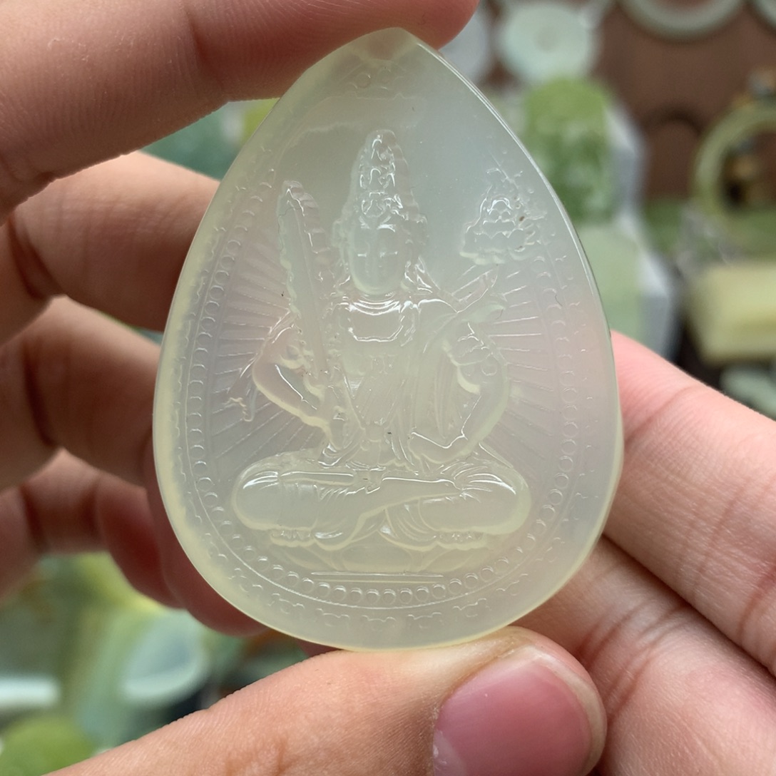 岫玉未镶嵌吊坠(不含链)