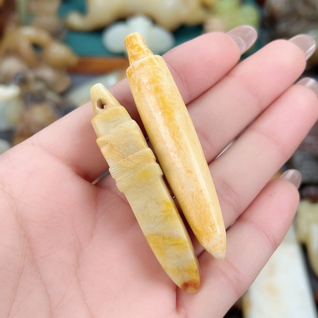 和田玉颈饰未镶嵌沉****珠