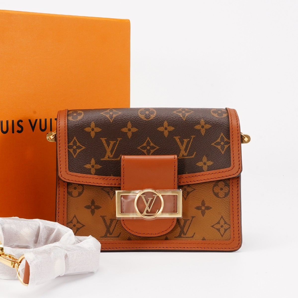 99新 LouisVuitton/路易威登 【总仓一口价】达芙妮新款铜牌小号包