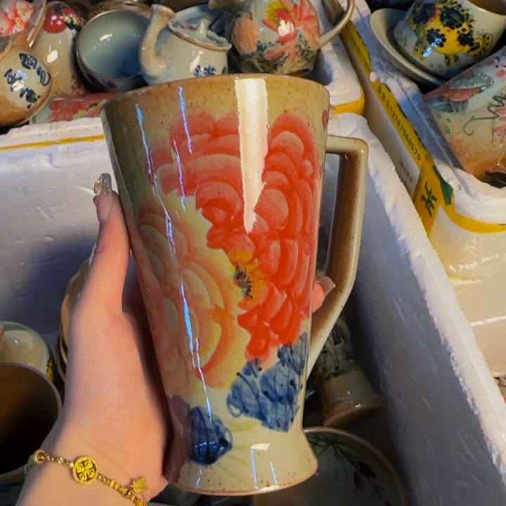 瓷片景德镇陶瓷手工手绘