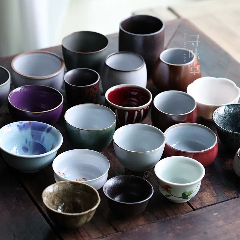 微瑕品茗杯中式茶杯个人茶杯（随机）