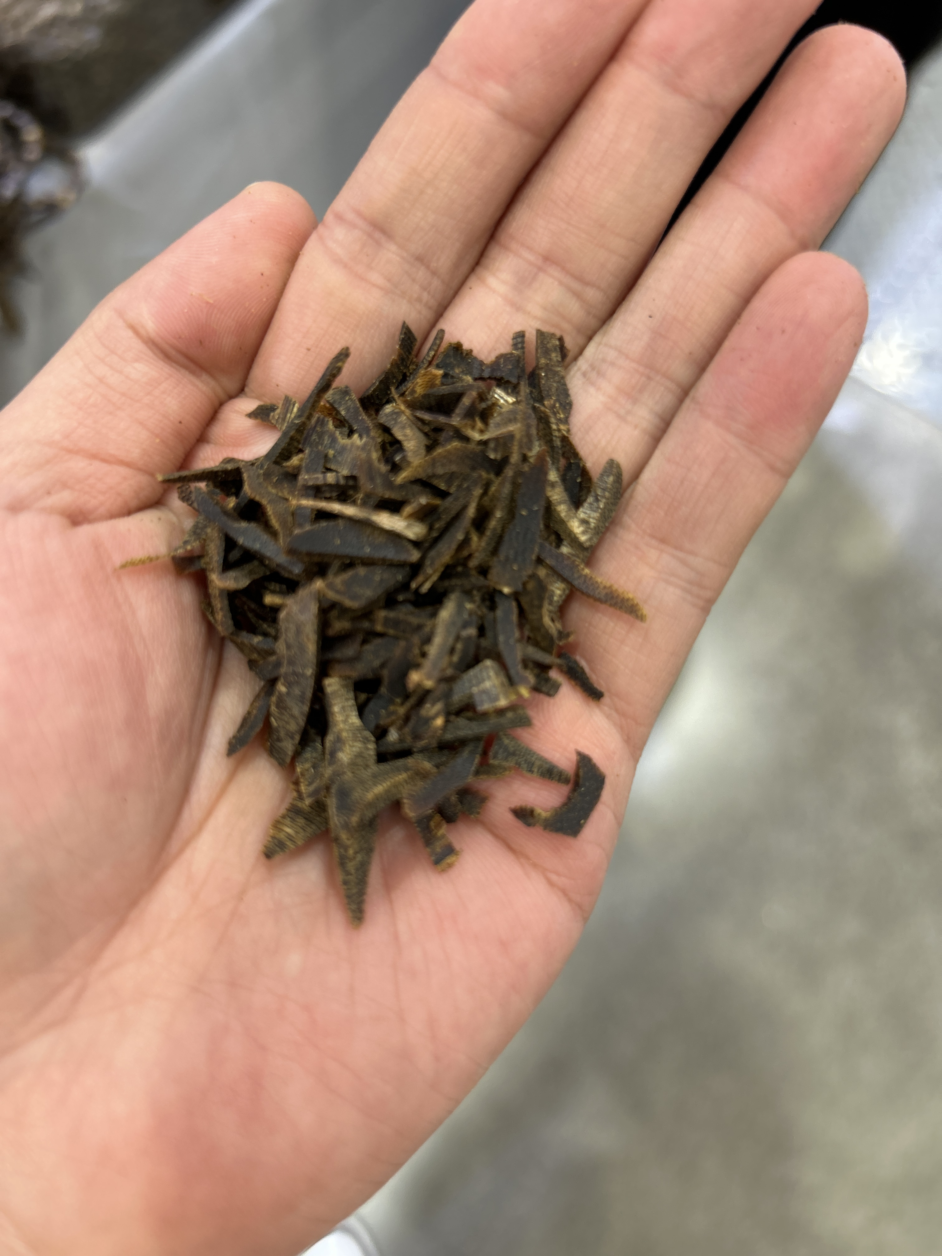 黑棋沉水切丝原材料