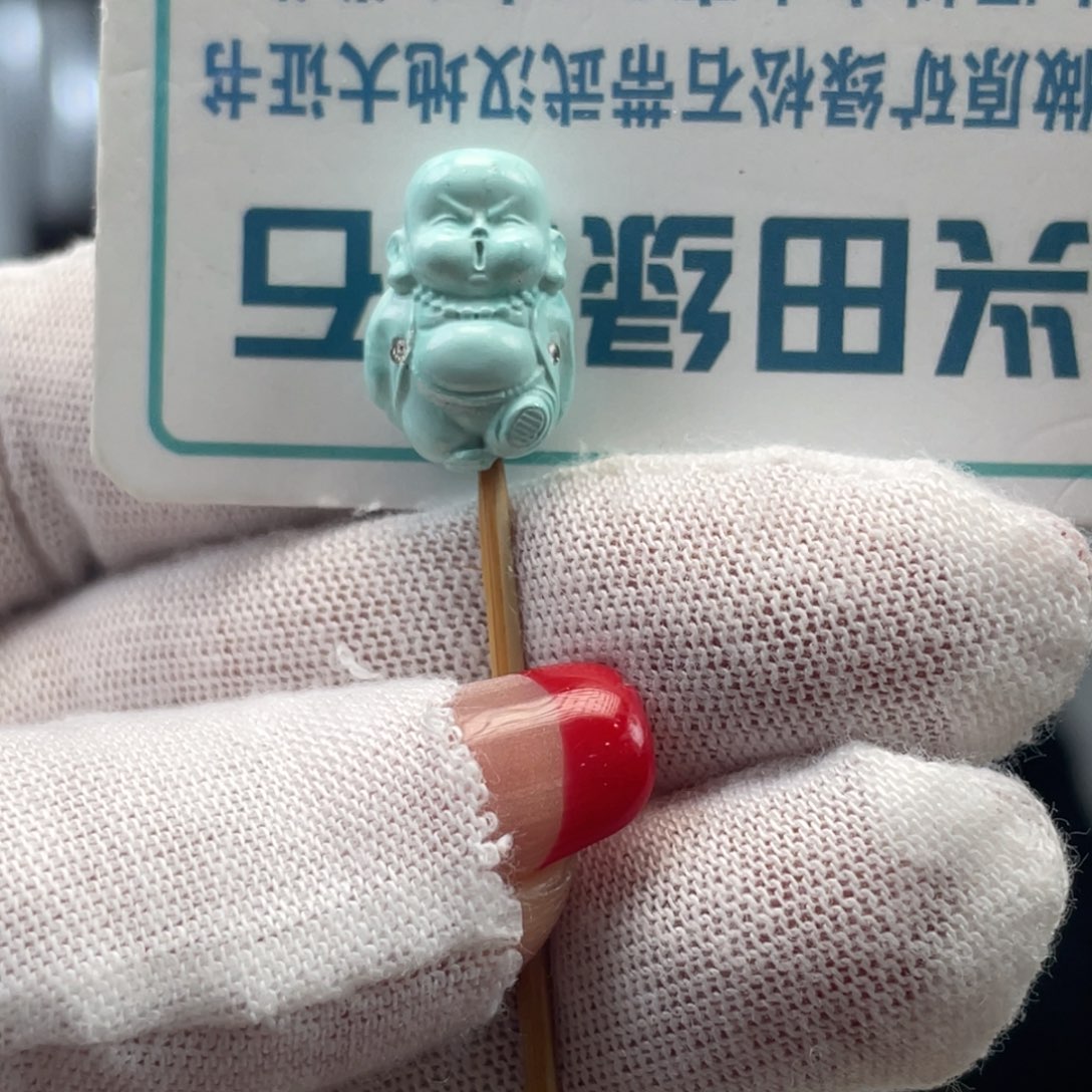 绿松石未镶嵌挂件