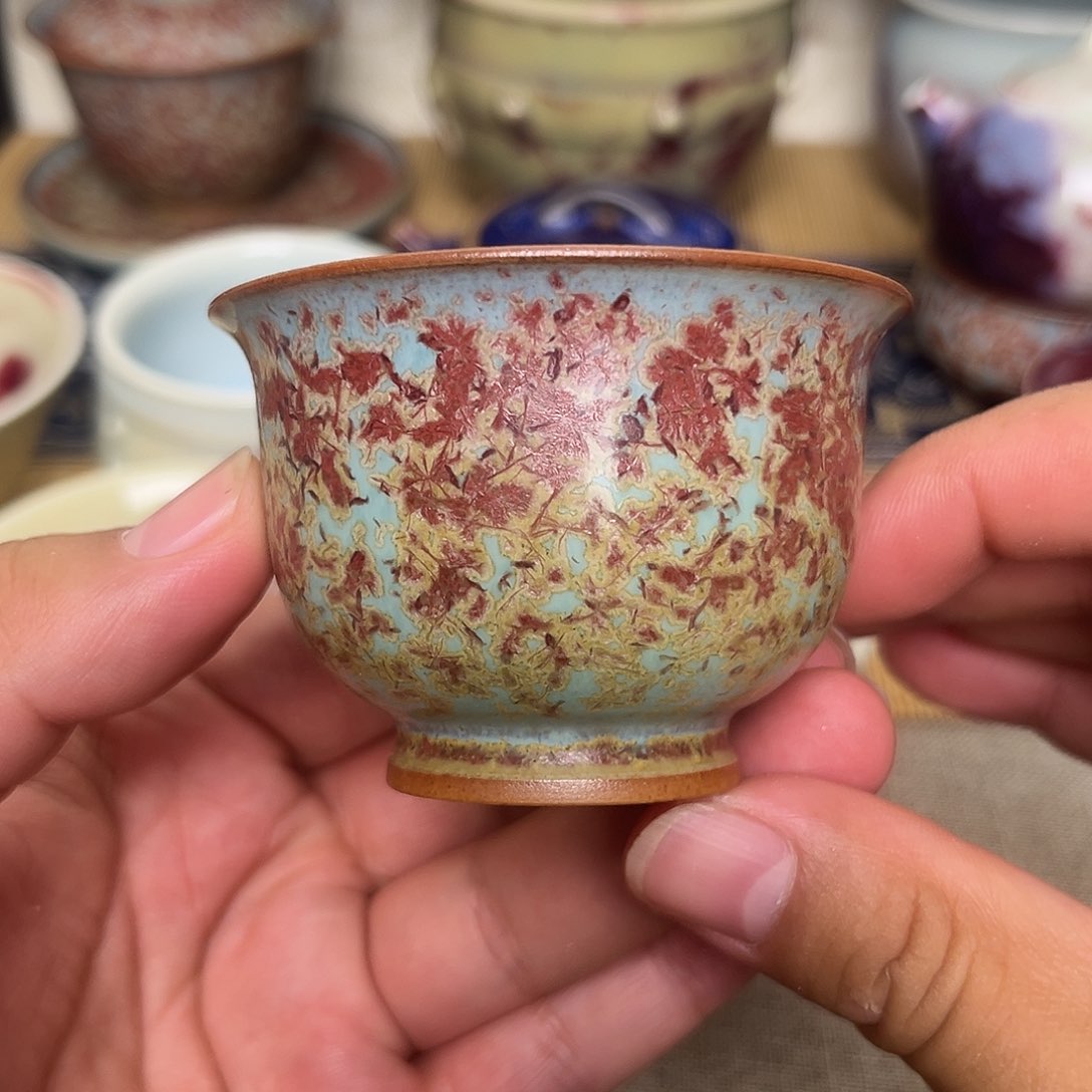 钧瓷手工制作烧制的