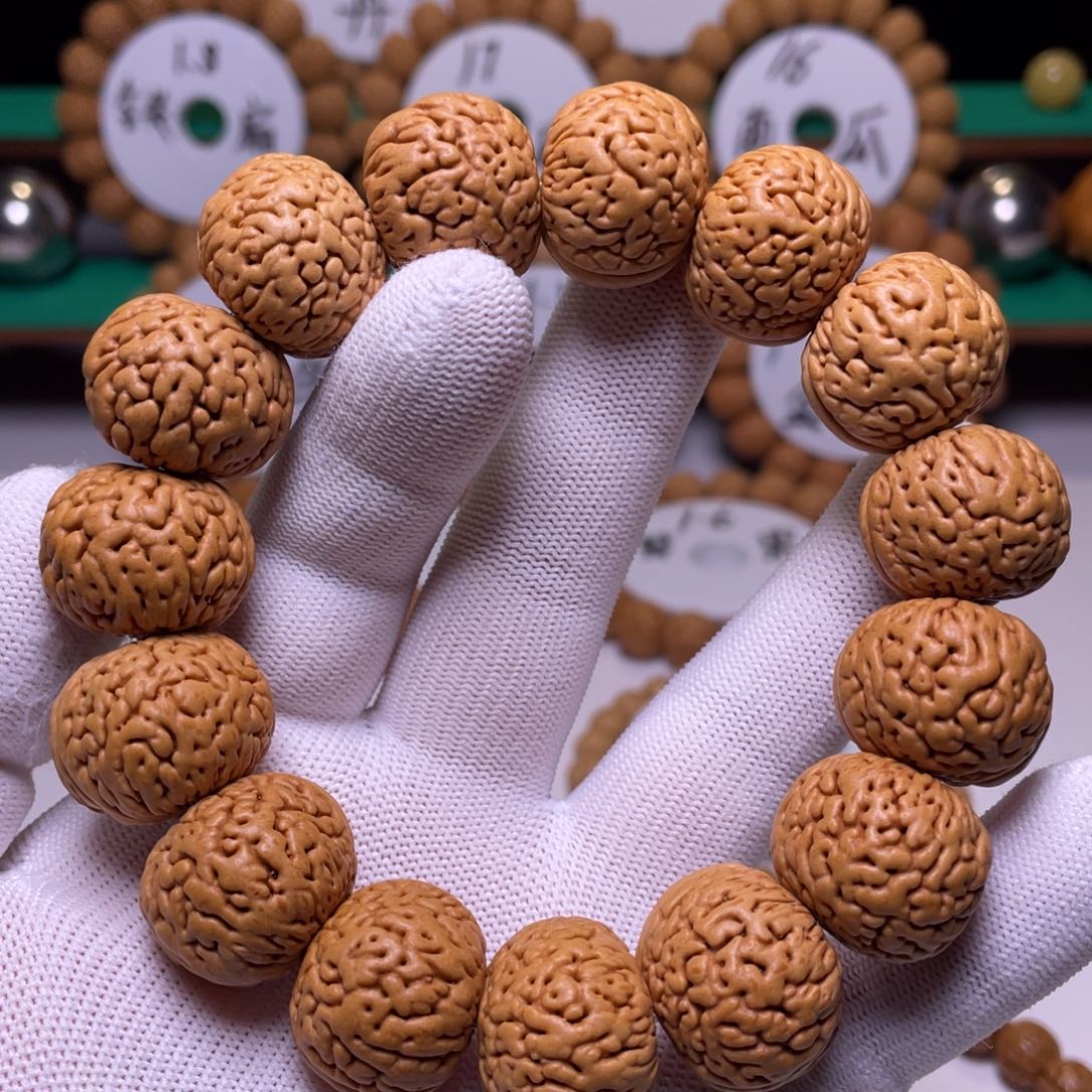 桃核手串阿*苹果园桃核尺寸 21