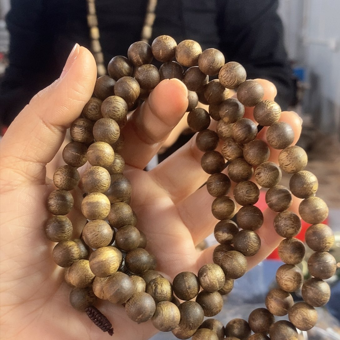 沉香手串棋楠圆珠长串0.9/30克多样性发一