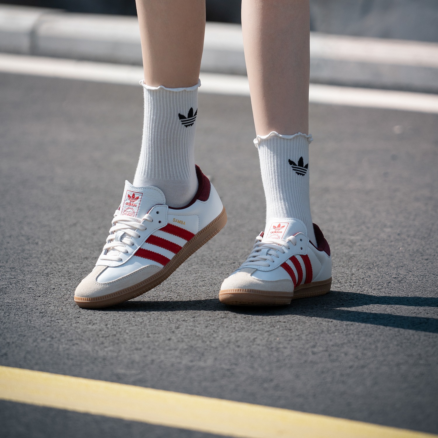 adidas阿迪达斯SAMBA三叶草男鞋女鞋2025夏季新款低帮运动休闲鞋