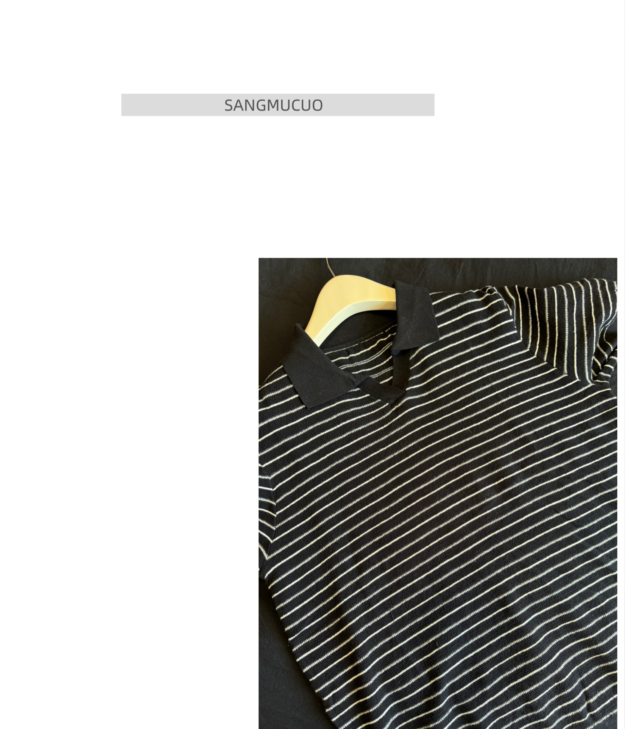 SMC【25 ｜新款条纹Polo衫休闲上衣】