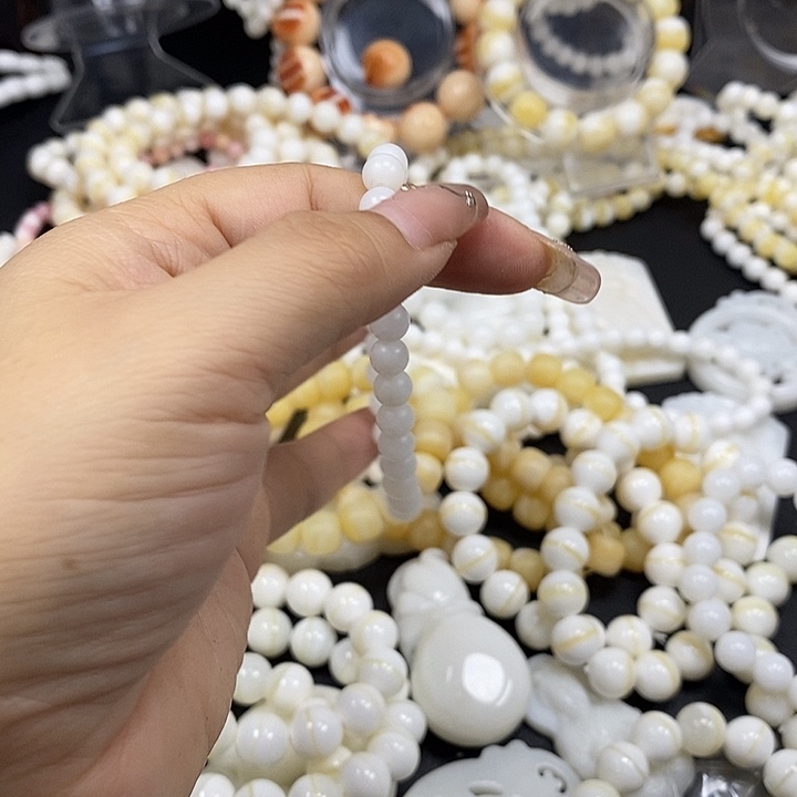 对***—香榧木花梨木，06哑光全玉化单圈