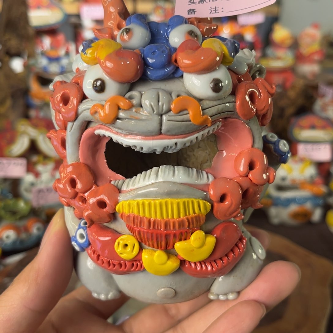 泥塑纯手工茶宠摆件