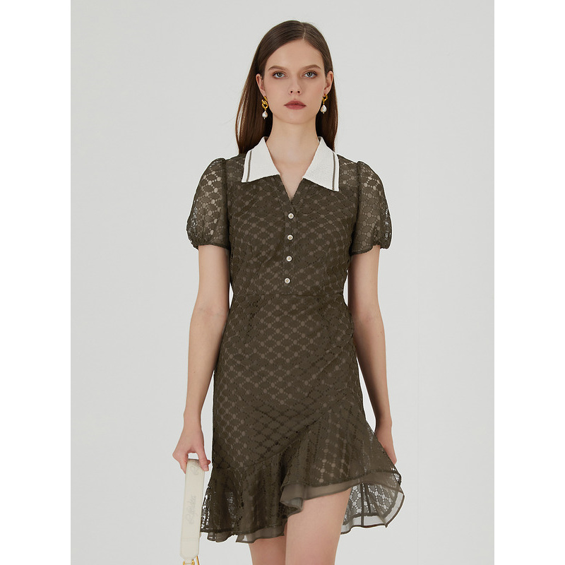 【尚雅】莱芙艾迪儿短袖连衣裙1E2L93143