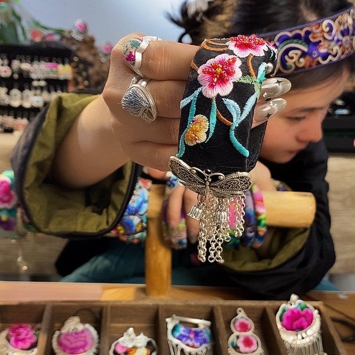 纯铜花岗石纯铜锡合金手镯