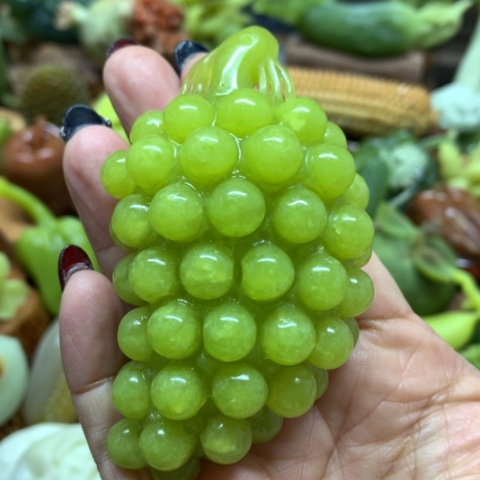 蛇纹石玉手把件未镶嵌