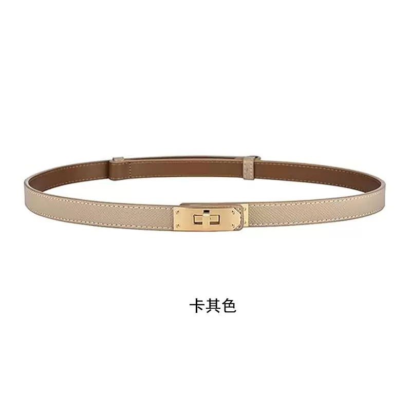 卡其色金属腰带女腰带