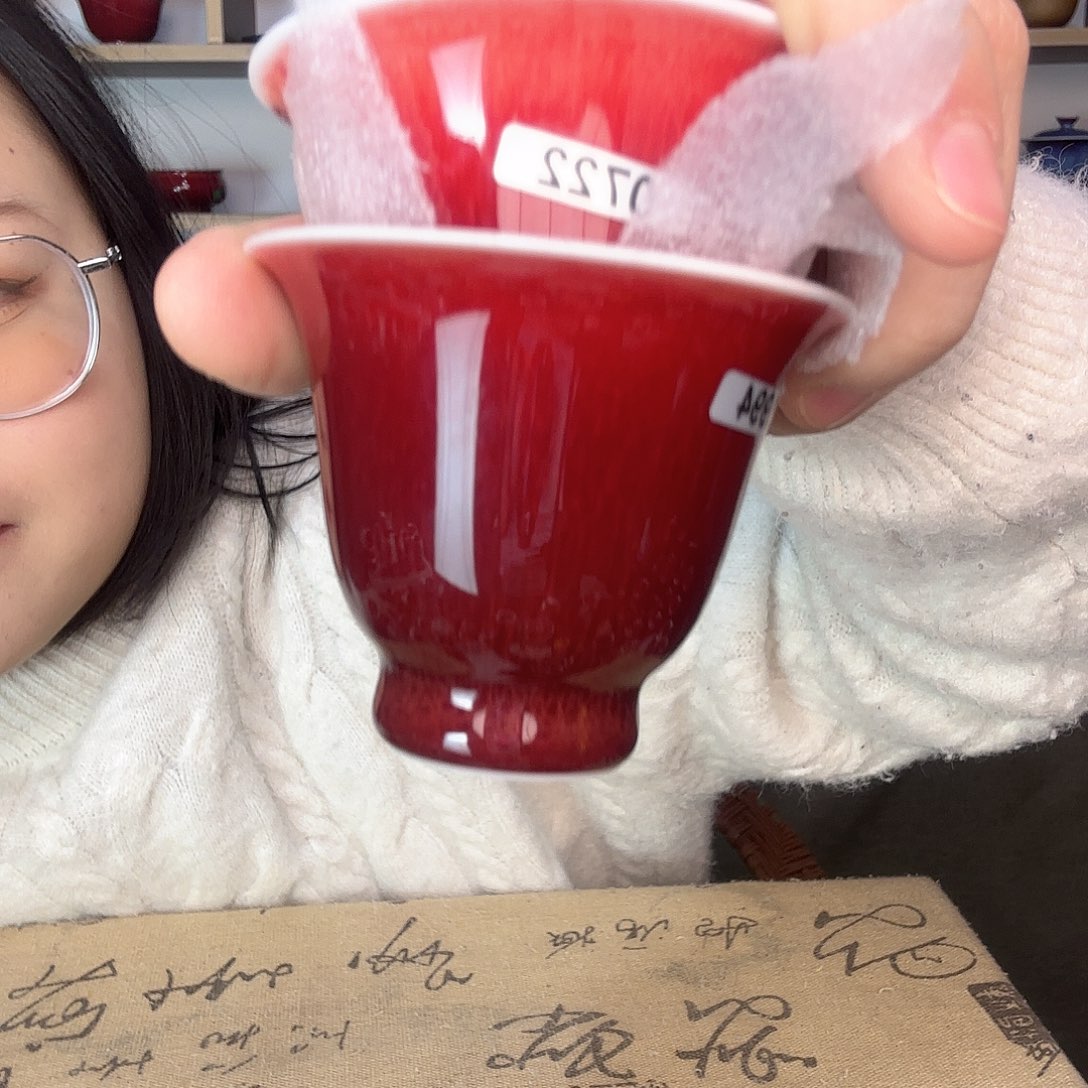 杯景德镇郎红陶瓷