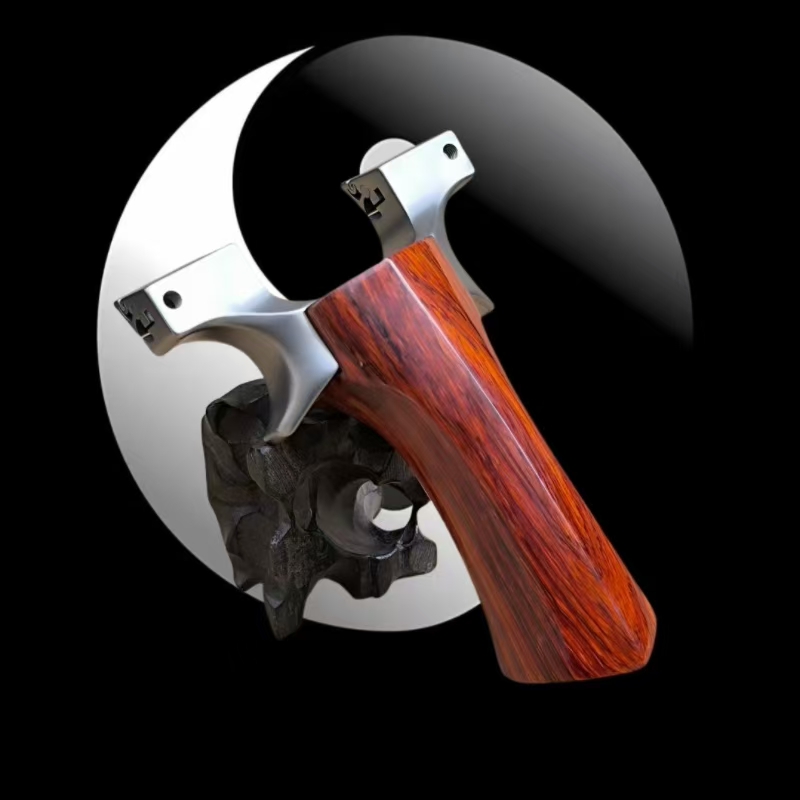 弓越太极钛合金弓头龙齿扁皮实木手柄高精度户外竞技比赛射击玩具