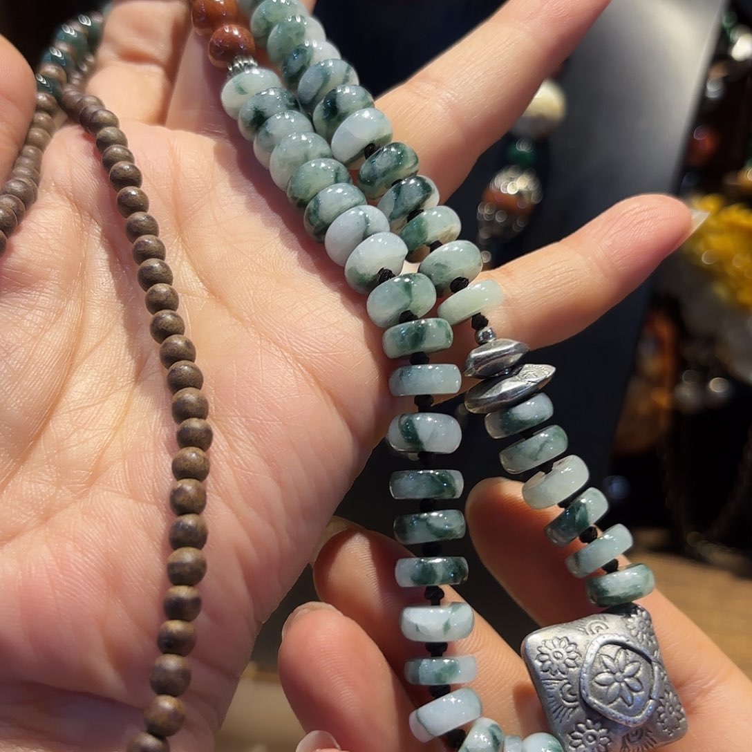 翡翠未镶嵌颈饰原创