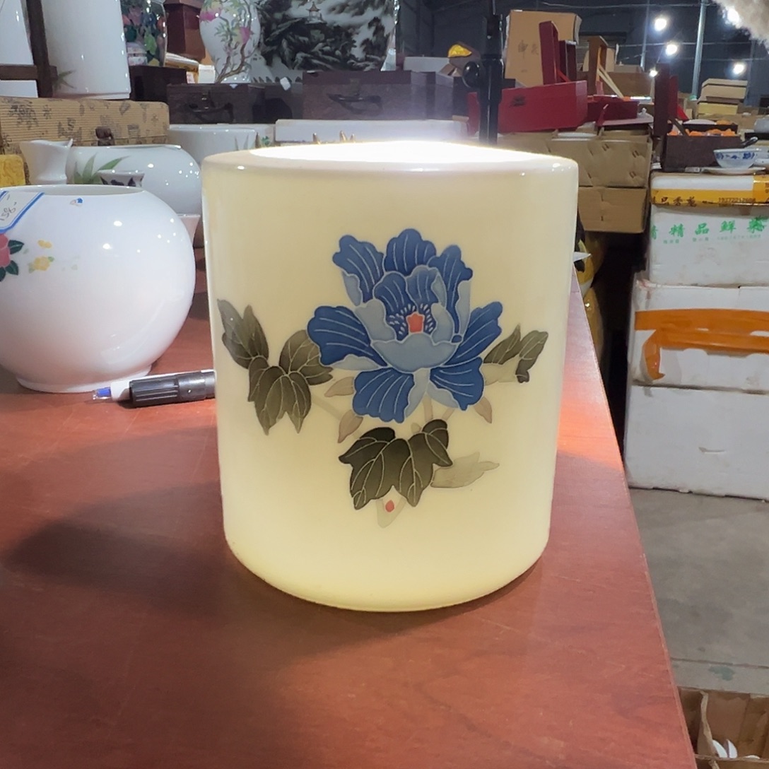 醴陵瓷直播供货基地手绘13厘米