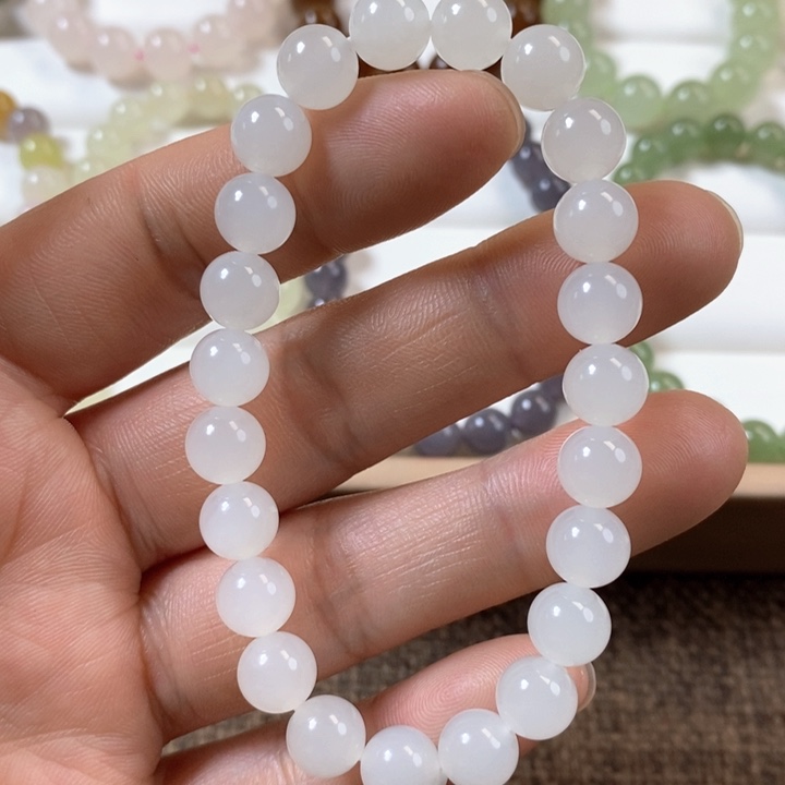 和田玉手串未镶嵌