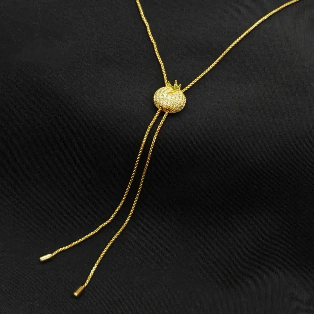 柿柿如意时尚气质毛衣链项链590096 