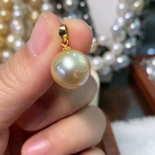 海水珍珠颈饰18K金镶嵌13.3