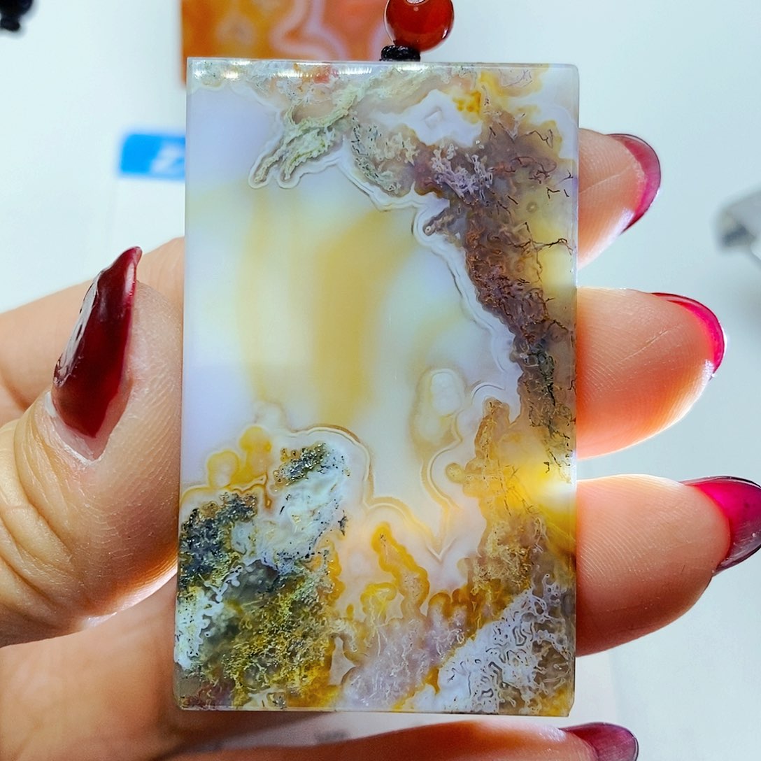 玛瑙/玉髓颈饰未镶嵌小*