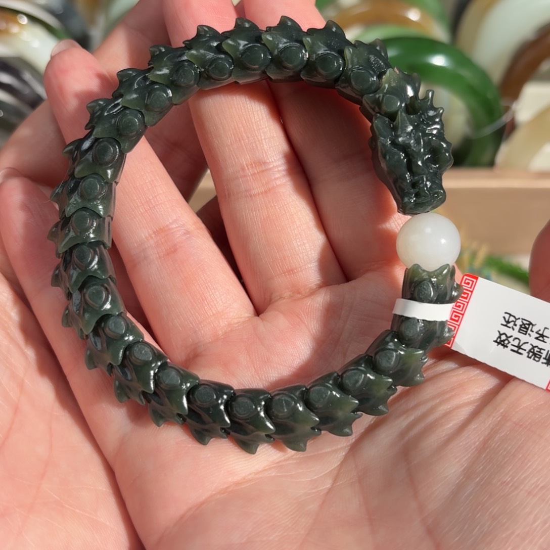 和田玉珠子未镶嵌盈****妹