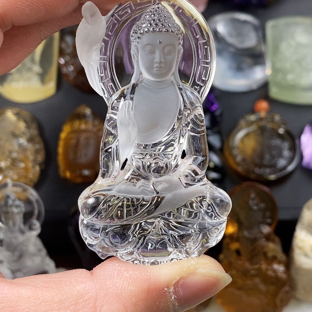 水晶天然水晶吊坠未镶嵌铉*