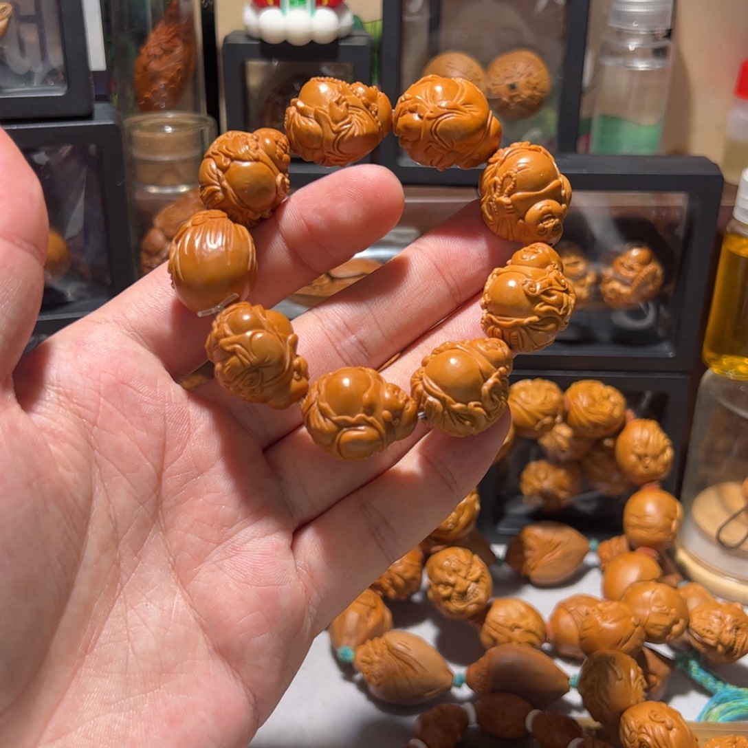 香***蛋橄榄核手串/手链手工弥勒
