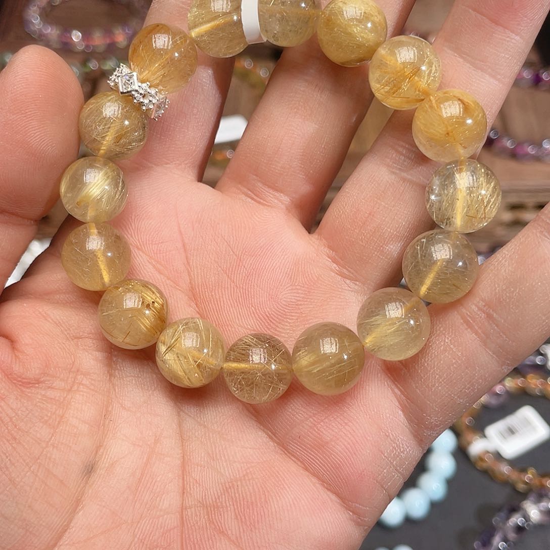 水晶手链未镶嵌金发晶