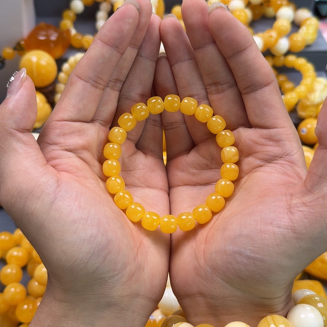 蜜蜡珠宝奇石未镶嵌同料老型10mm