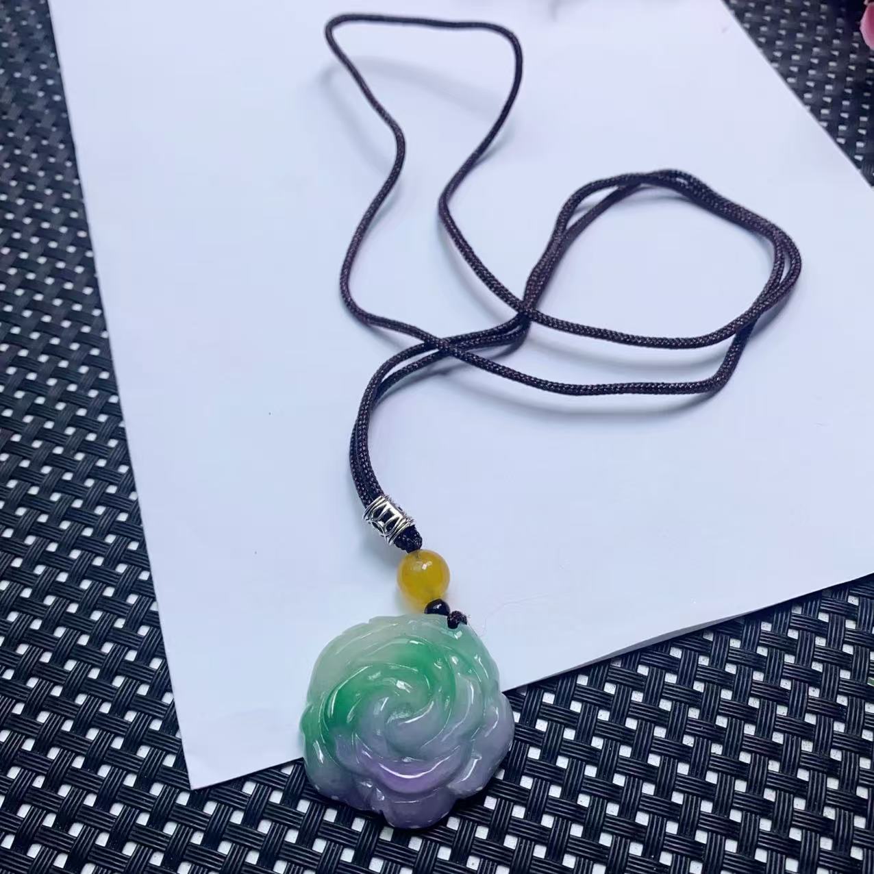 [石矿]A643春采小花花项链吊坠