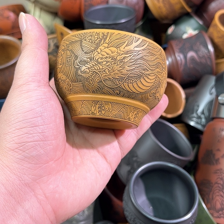 茶杯紫砂全手工紫砂主人杯
