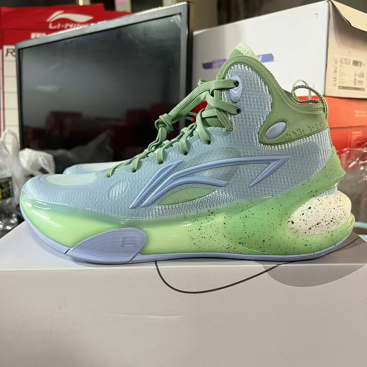 《B品以直播展示为准》面脏发黄-李宁男子休闲运动鞋ABAT043-8