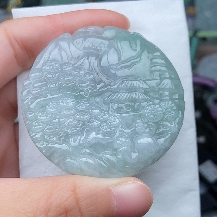 翡翠未镶嵌颈饰翡翠