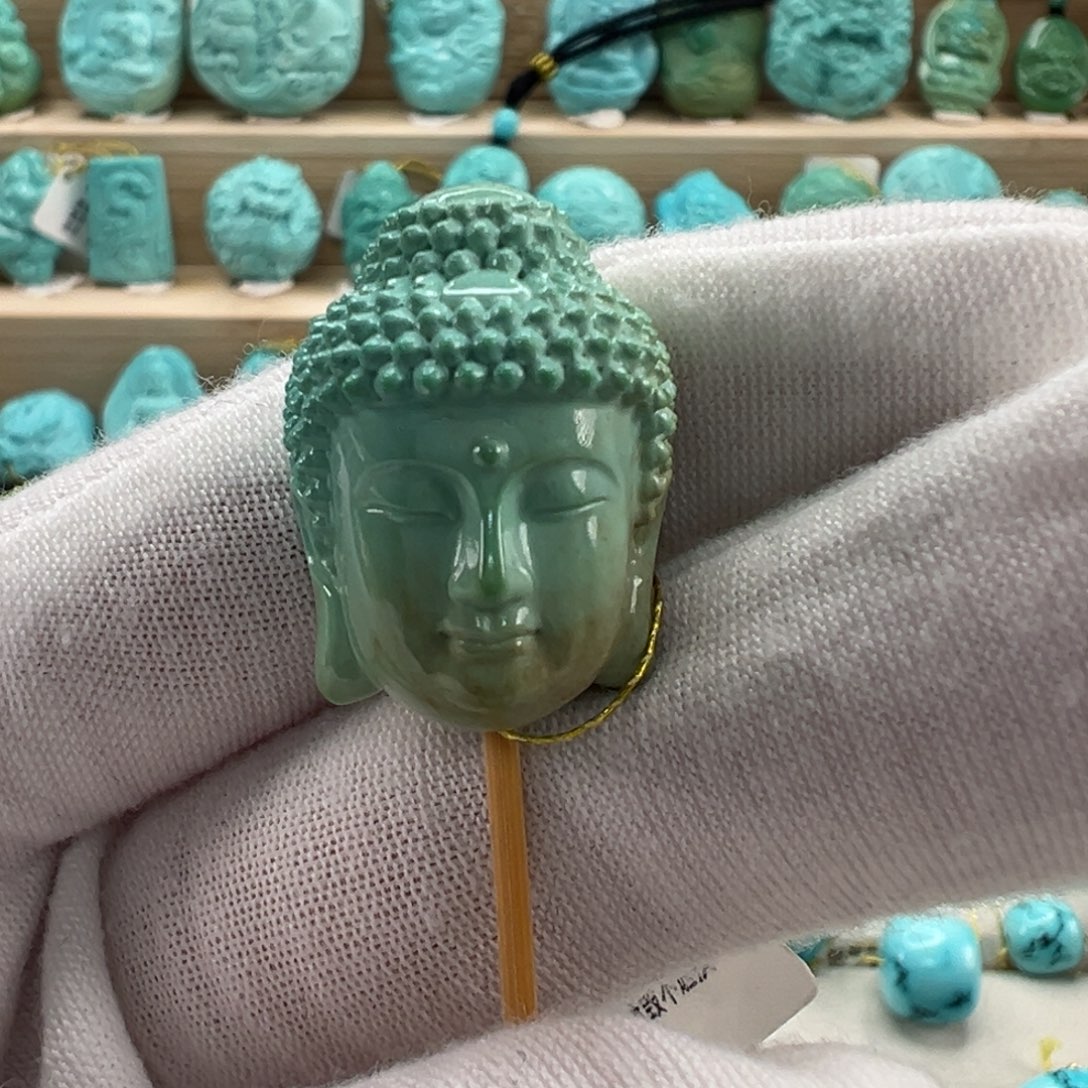 未镶嵌绿松石大日如来18.3mm