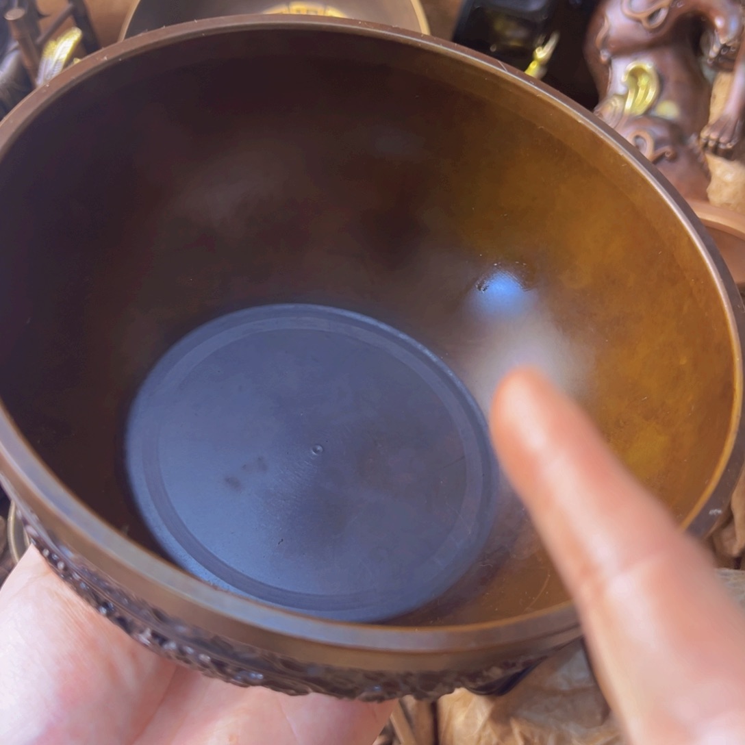 原矿风磨铜麒麟王聚宝盆