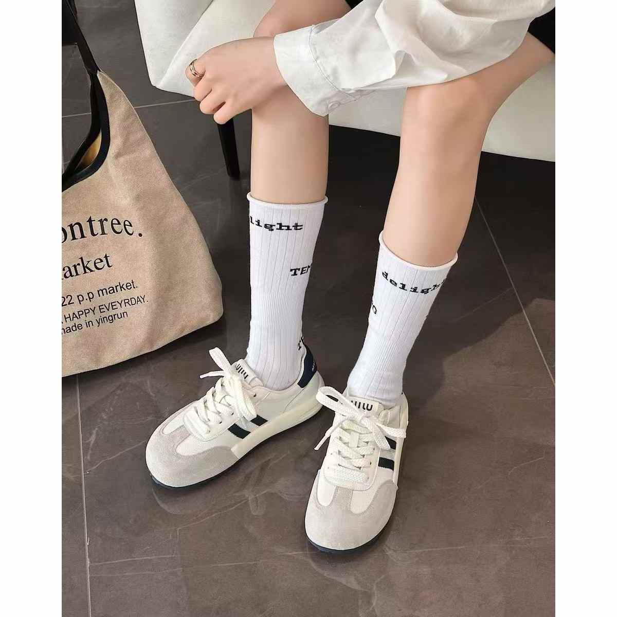 L2501古学院风潮流百搭玛丽珍鞋女