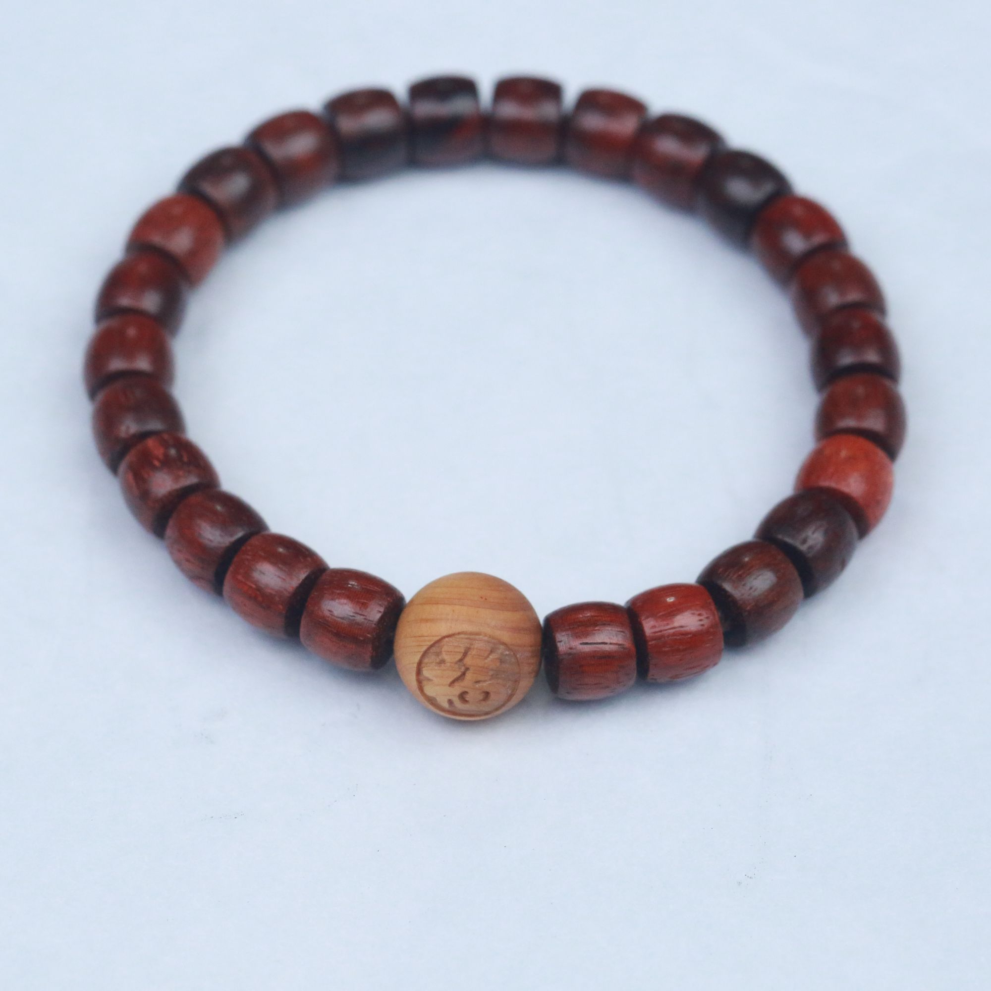 紫檀木苹果珠+福珠（无礼盒）K158